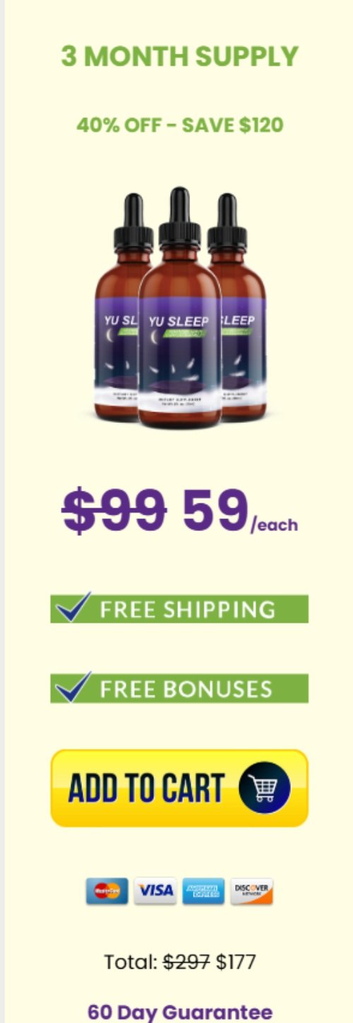 Yu Sleep Buy 3 Bottles